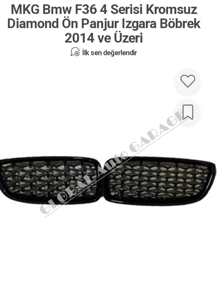 Bmw F36 Series Front Grille Louver Strip For 2014 And Above Models Model FRONT BUMPER GRILL MODIFIED TUNING BMW  MODELS