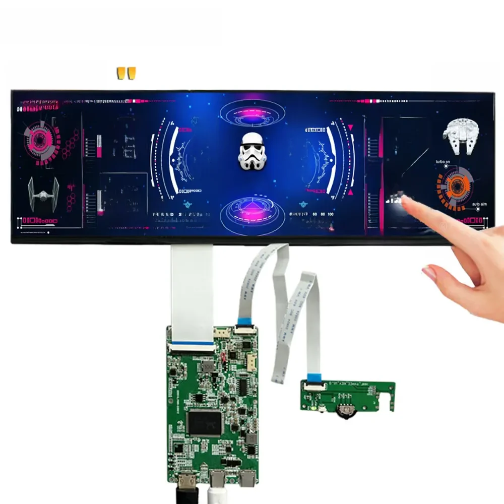 Wisecoco 14,5 Zoll Stretch Bar Sekundärer Touchscreen 2560*720 Aida64 LCD Für Y70 CPU Temperatur Monitor USB C