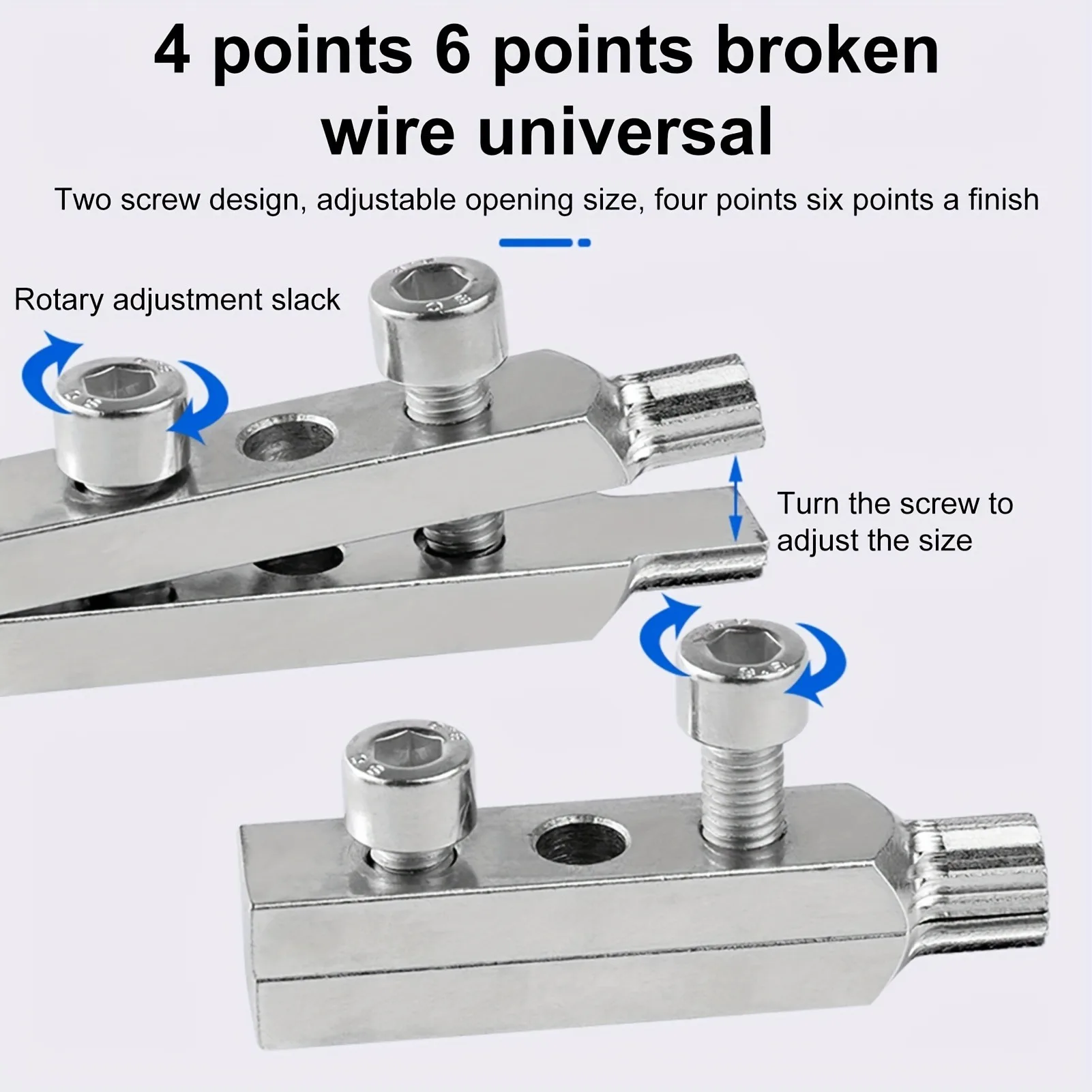 Bathroom Tools Broken Wire Extractor Threading Tools Tap and Screw Remover Water-Tap Angle Valve Repair for 4/6 Points image 4
