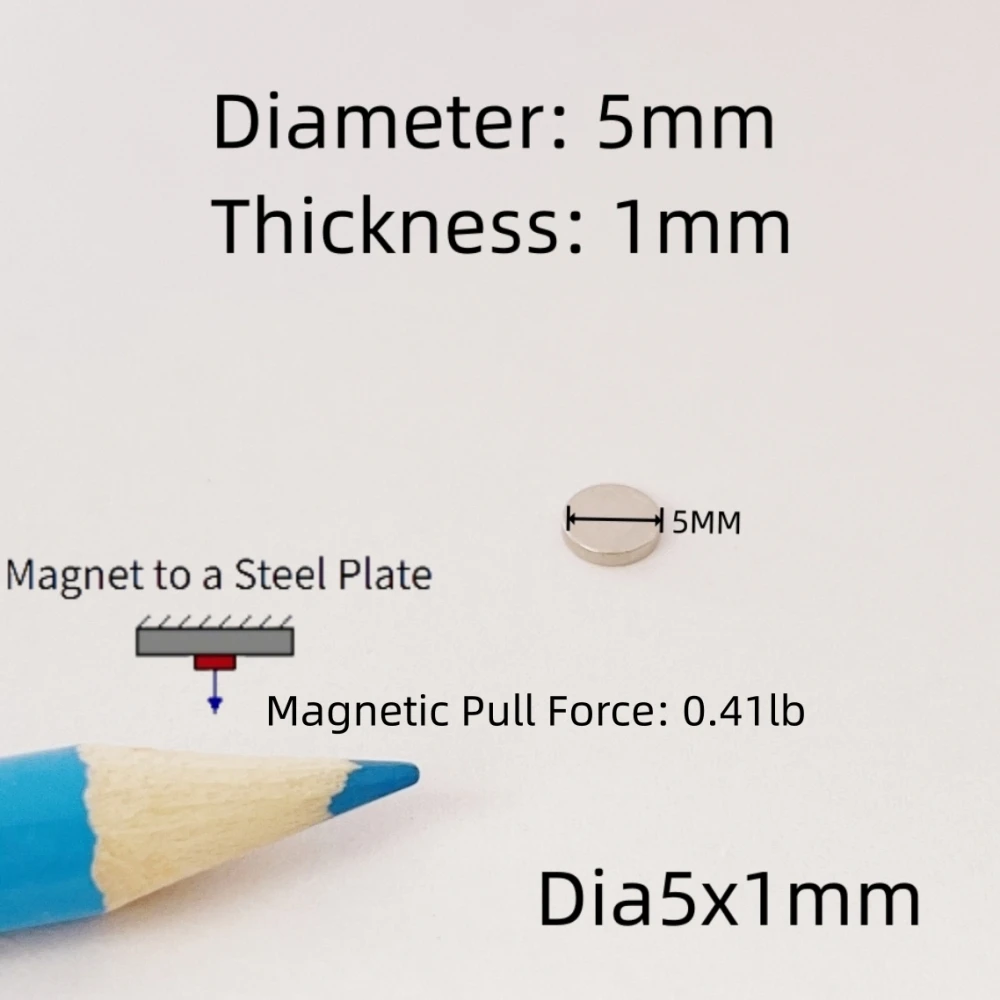 

100pcs Dia5x1mm Round Magnets for Whiteboard Small Mini Magnet Fridge Multi-Use Office Magnetics Tiny Size Imans Magnetics Imans