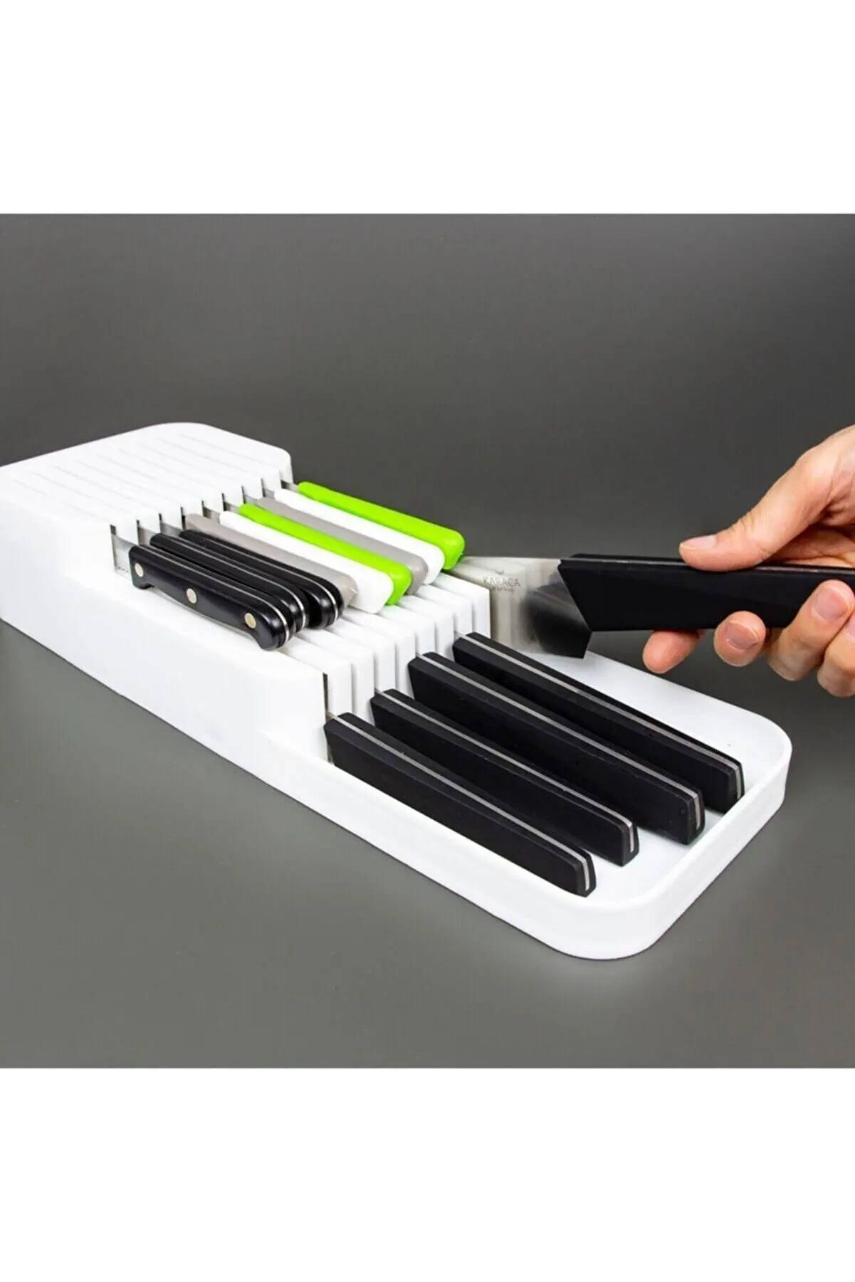 Spoon Fork Knife Organizer Divider Kitchen Drawer 50% Space Saving Easy Use Drawer Organizer