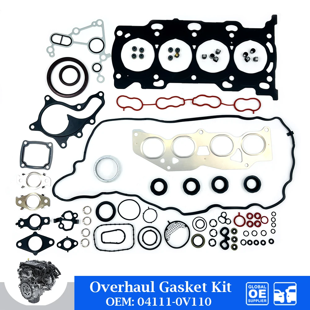 

Engine Full Overhaul Gasket Kit For Toyota 6AR 6ARFSE ASV61 Lexus Camry ES200 XV50 XV60 V5 2.0L Auto Car Accessories 04111-0V110