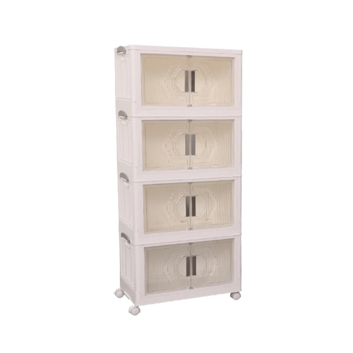 Platz folding removable 4-stage storage storage can be used 1 DIY lid 1 wheel 1 set