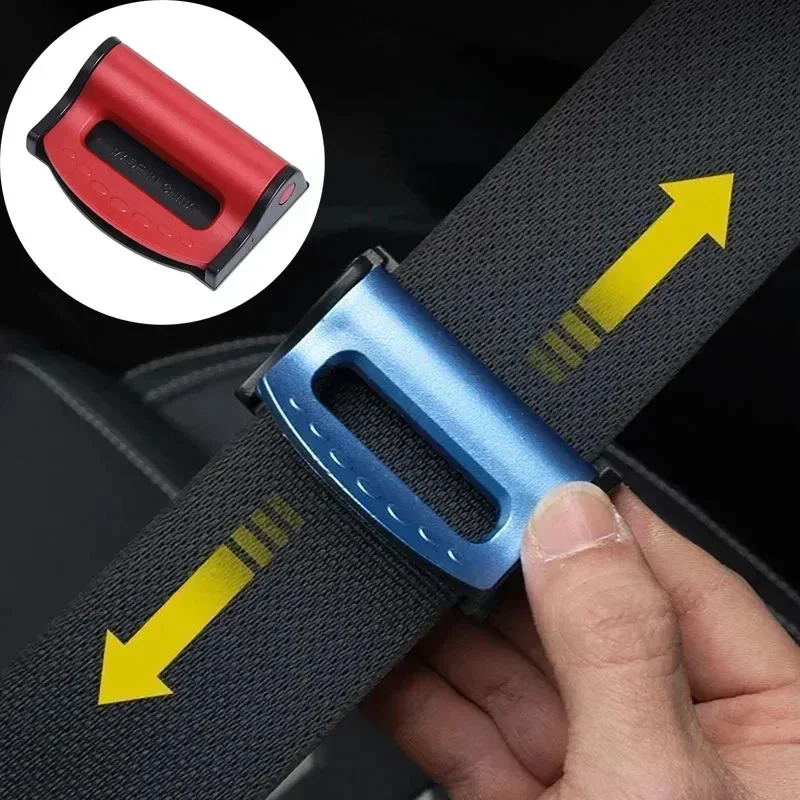 1/2PCS Plastic Strong Adjustable Car Safety Belt Clips Slip-Resistant Seat Belt Buckle Simple Clamp Fixing Clip Car Styling