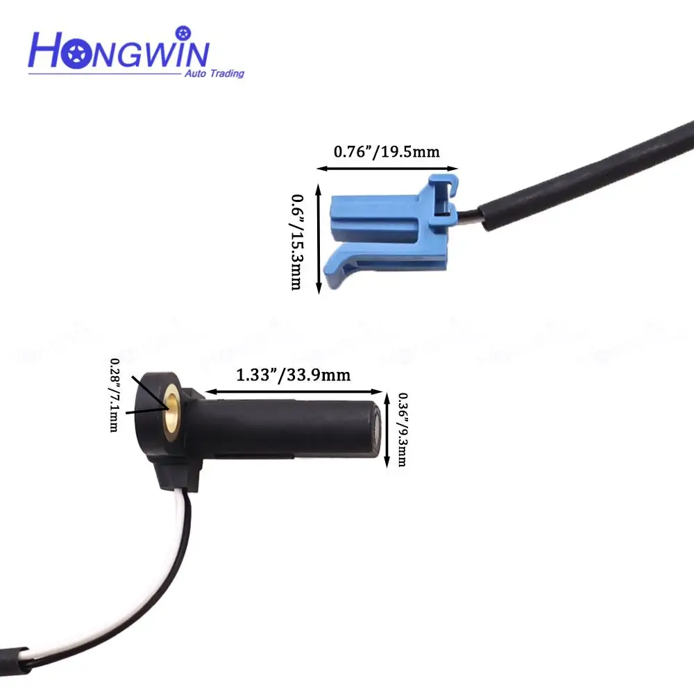 24259853 24259852 Transmission 6T45 6T40 6T50E 6T30E Input &Output Speed Sensor with White Connector for Chevrolet Sonic Captiva