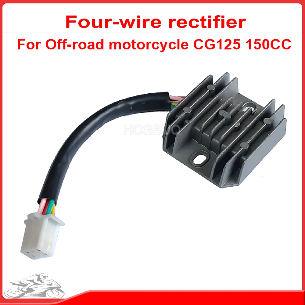 

Off-road motorcycle Beach car 4 Wires 4 Pins 12 Voltage Regulator Rectifier For CG125 150CC Motorcycle regulator