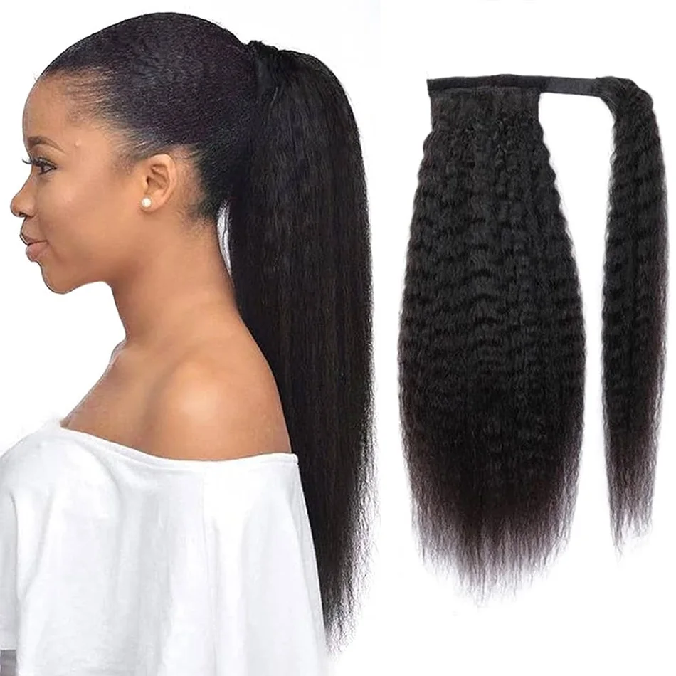 kinky-straight-ponytail-extension-human-hair-clip-in-pony-tail-hair-100-remy-natural-black-human-hair-ponytail-extensions