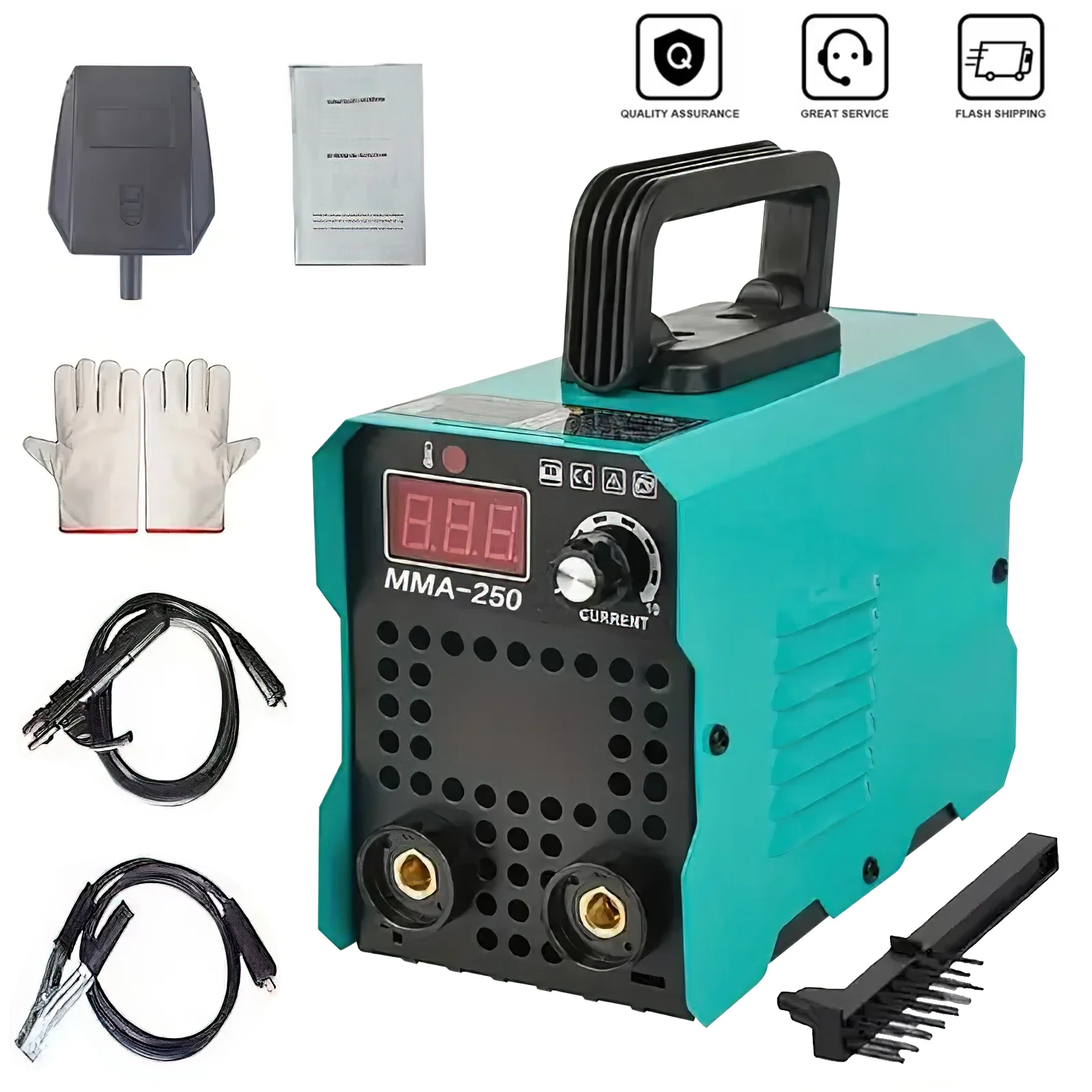 Machine à souder portable mini onduleur 220V 250A, mini onduleur IGBT, affichage numérique LED, outil de soudage compact pour usage domestique