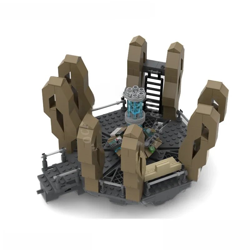 Zeitmaschine Szene Modell Diorama Display Moc Bausteine Ziegel Spielzeug Bau Geschenk Weihnachts
