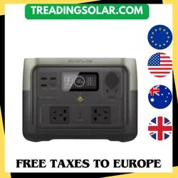 Электрическая портативная река 2 EcoFlow-series, генератор переменного тока для кемпинга, генератор солнечной батареи 300 В, батареи veFePO4, тенты montre, montre