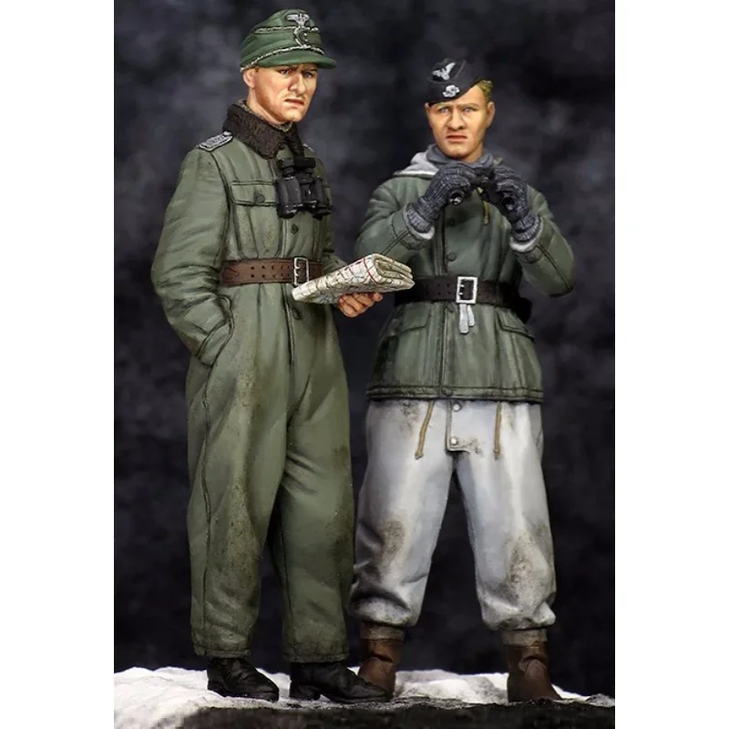 Der weiße Modells oldat aus Druckguss harz im Maßstab 1/35 muss das Modell manuell einfärben