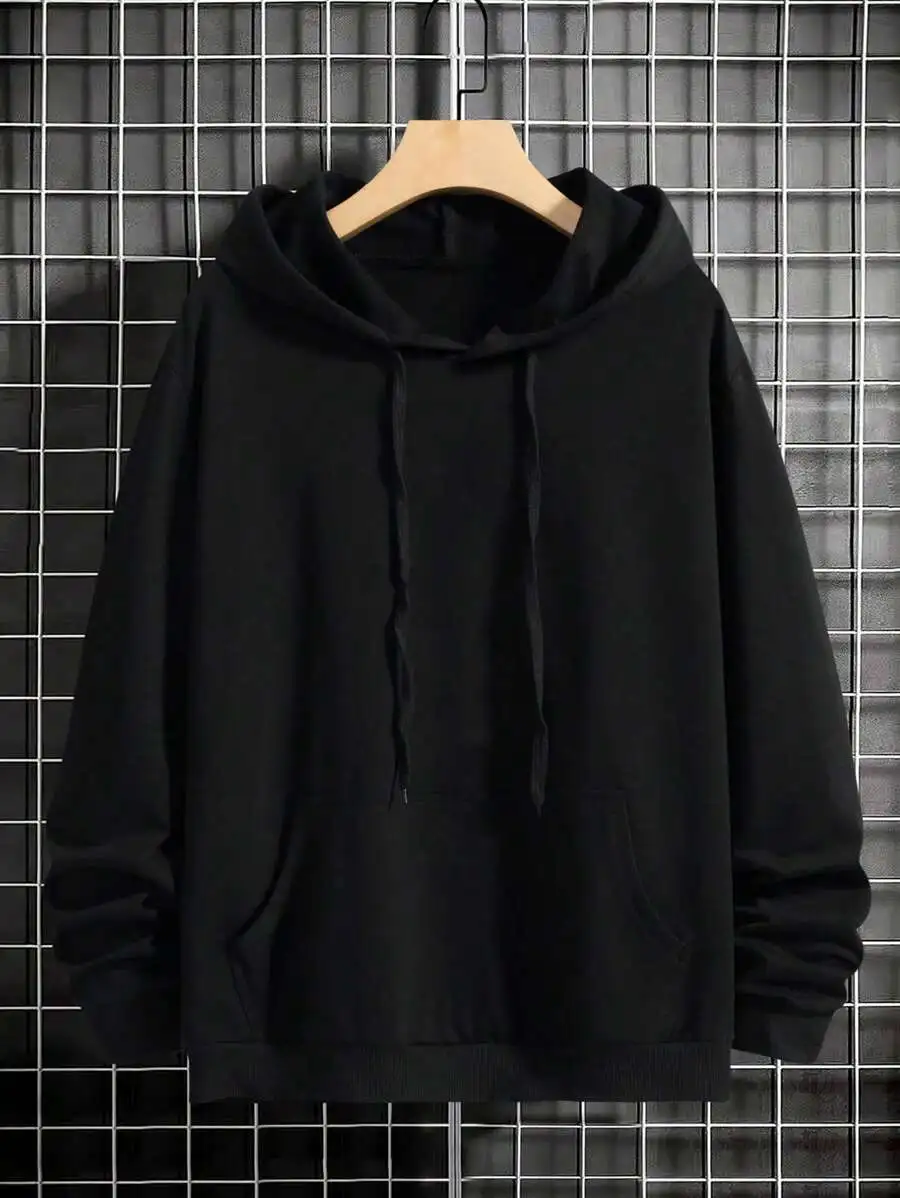 

Letter butterfly pattern print high quality loose soft breathable hip hop style men's trendy hoodie