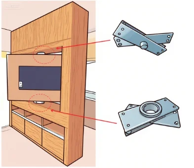 180 Degree TV Bracket Articulating Wall Mount for TV H