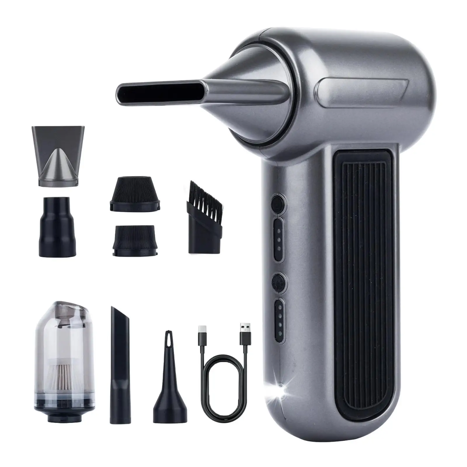 

Air Blower Brushless High Power Fan 130000RPM Electric Turbo Jet Dust Blower 3 Gear Adjustable for Laptop Keyboard Car Cleaning