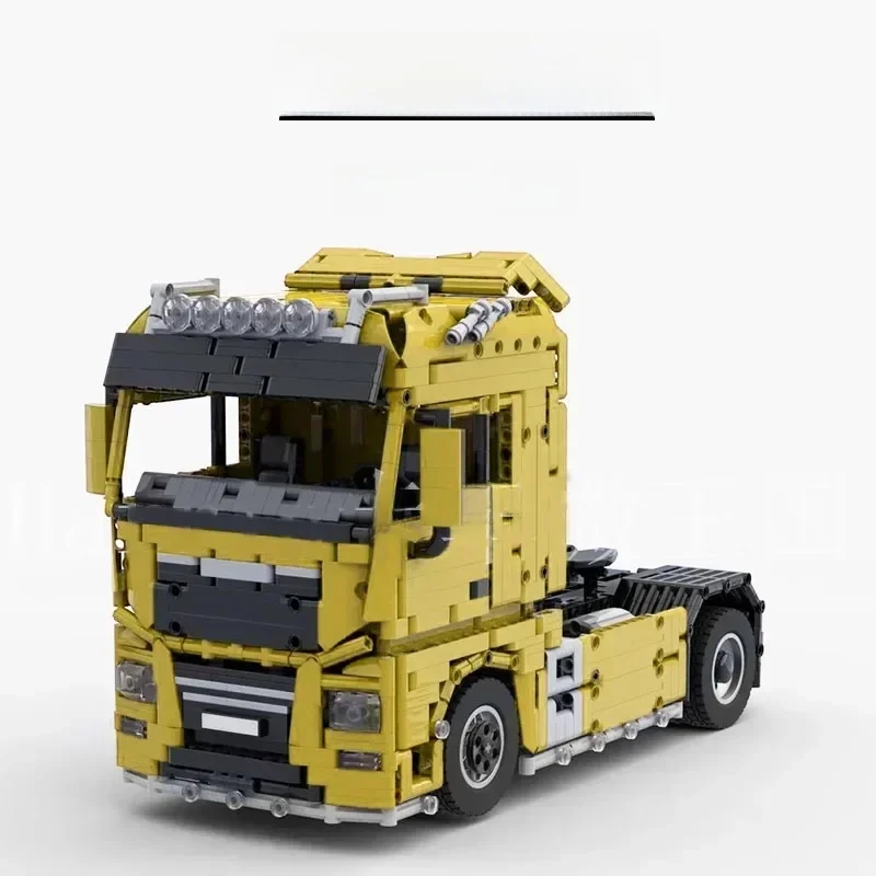 MOC- 110667   3-assige dumptrailer MOC-55491 vrachtwagen 1:17 RC semi-tractor bouwsteenspeelgoed verjaardag speelgoed DIY kerstcadeaus - afbeelding 2