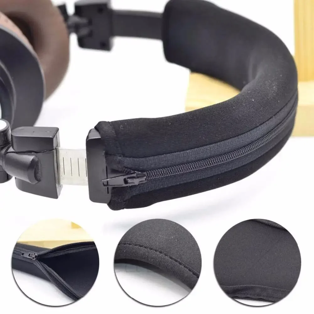 Zipper słuchawki rękaw osłaniający poduszka z pałąkiem na głowę dla Audio Technica ATH MSR7 M20 M30 M40 M40X M50X SX1 do gier zestaw słuchawkowy do gier — zdjęcie 2