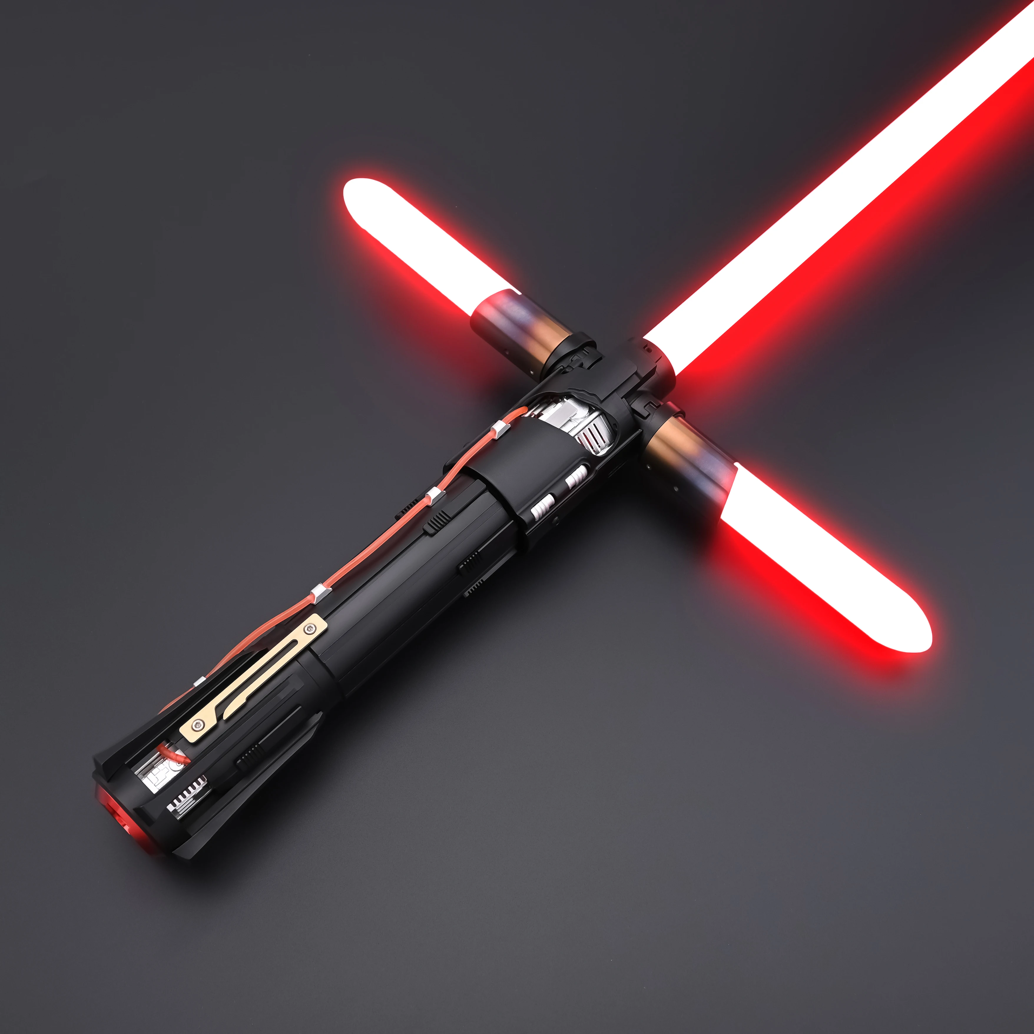 TXQSABER Kylo Ren 1inch Smooth Swing RGB 12color Proffie NEO SNV4 Lightsaber Metal Toys Cosplay Glow Gift