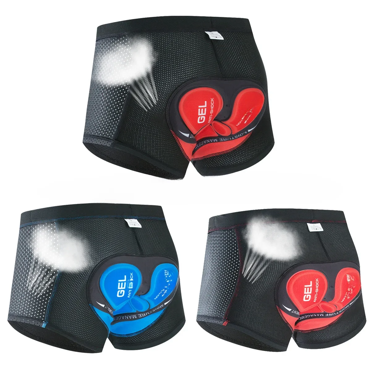 AliExpress NONE Fualrny Breathable Cycling Shorts Cycling Underwear 5D Gel Pad Shockproof Bicycle Underpant MTB Road Bike Underwear Man Shorts