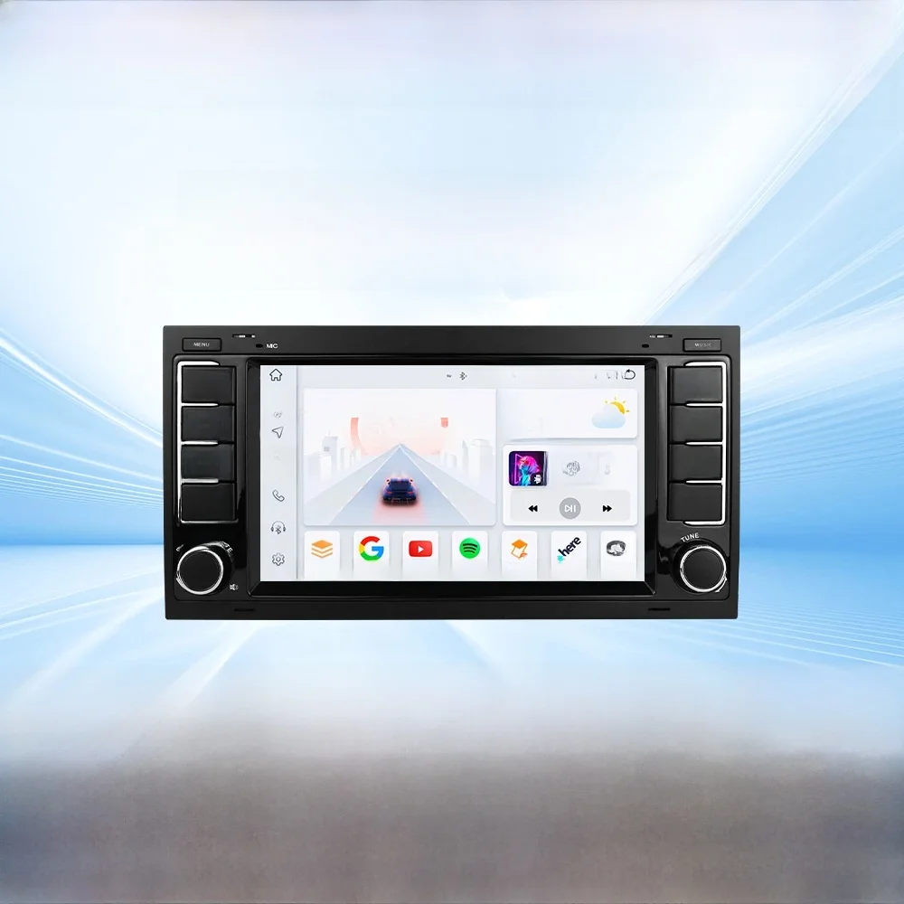 Carplay Android Auto Radio Voor Volkswagen Touareg 2004-2011 Multivan Transporter T5 Auto Multimedia Speler Gps 4G-Let Autoradio - afbeelding 2