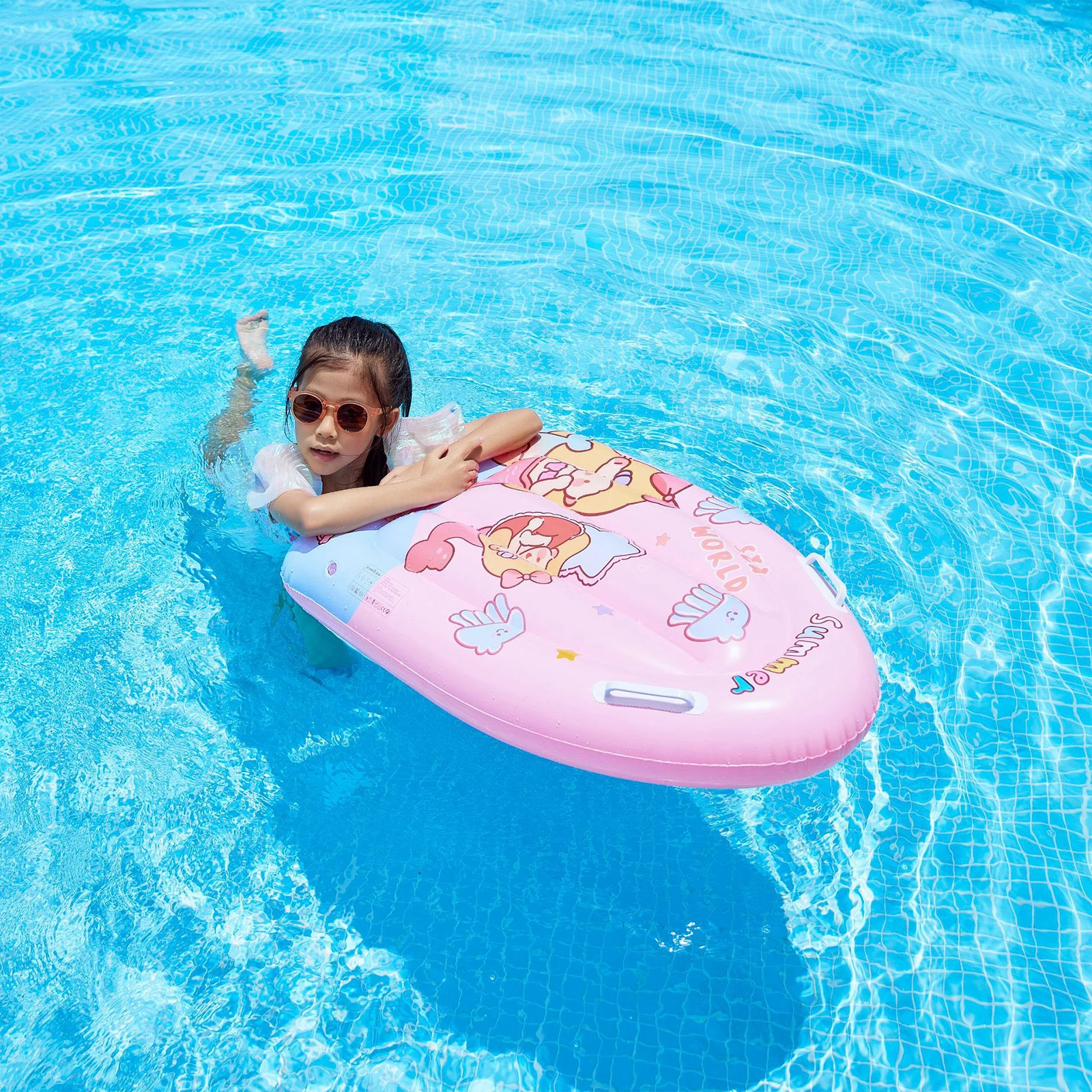 Water Float Mat Inflatable Pool Floating Pad Portable Surf Board Water Sports Game Accessories for Children Beach Vacation