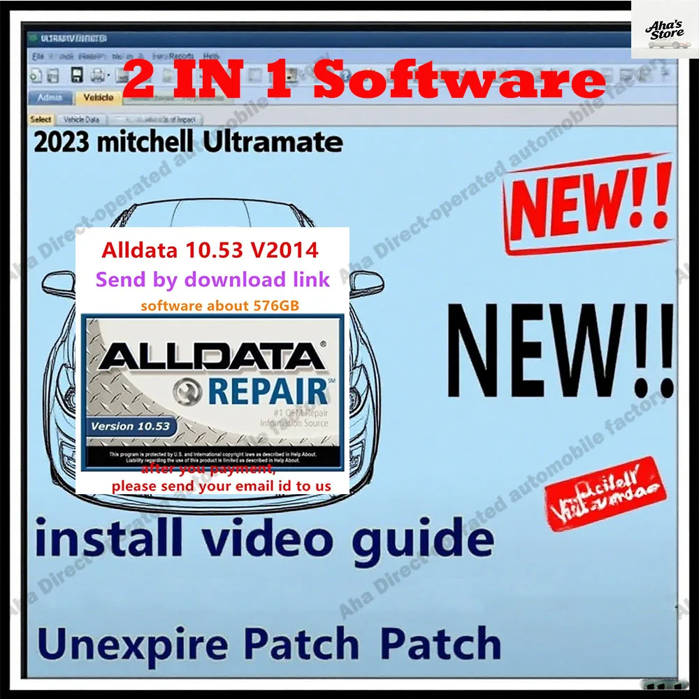 

ALLDATA 10.53 obd2 scanner with Wiring Diagrams + MITCHel ULTRAMATE 2023.07 Car accessories COMPLETE ADVANCED ESTIMATING SYSTEM