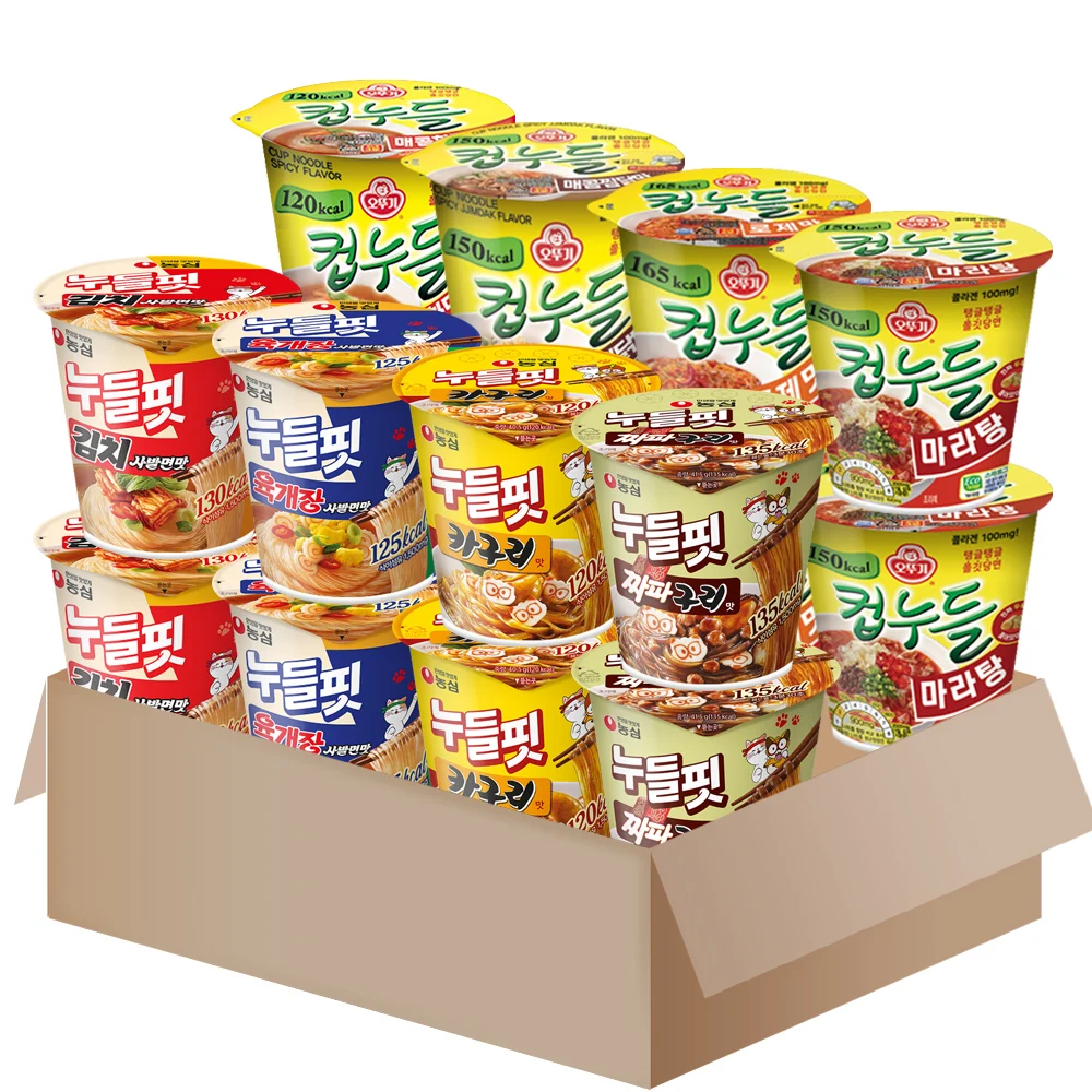 [MD028]noodlefit cup remen set{yukgaejang x2+ kimchi x2+JJapaguri x2+ kaguri x2} + cup noodle{Spicy Chicken x2+mara x2+rose x2+spicy x2}