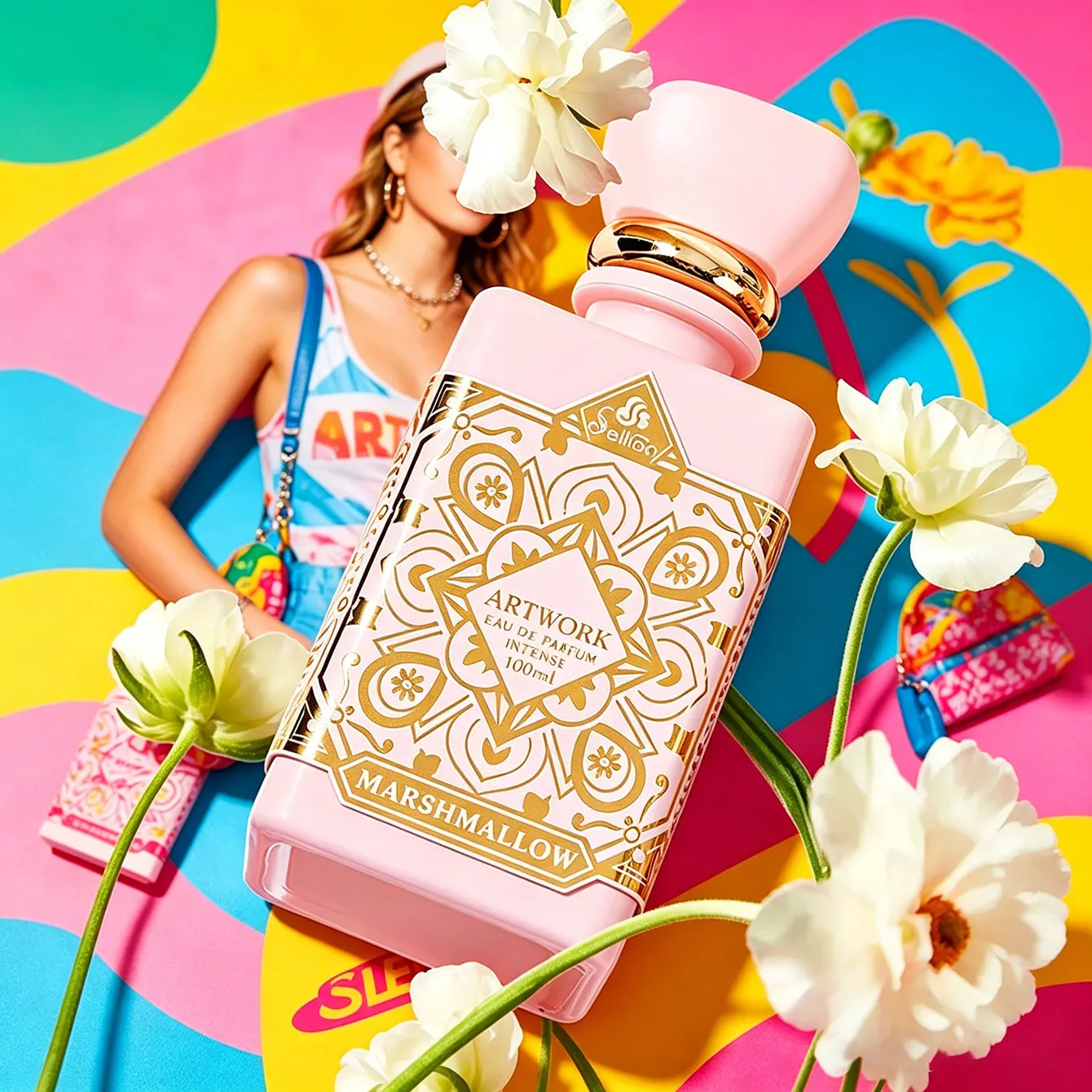 

Marshmallow Eau de Parfum Intense 100ml - Sweet Floral Gourmand Scent for Women, Long Lasting Perfume for Daily Wear & Special Occasions