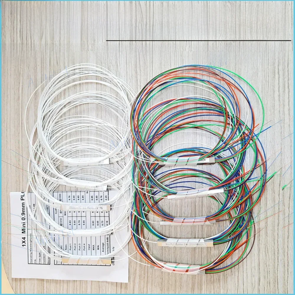 10szt 1x2 1x4 1x8 1x16 Rozdzielacz światłowodowy PLC bez kabla połączeniowego 0.9mm Mini Blockless 2,4 porty Rozdzielacz światłowodowy PLC — zdjęcie produktu 7