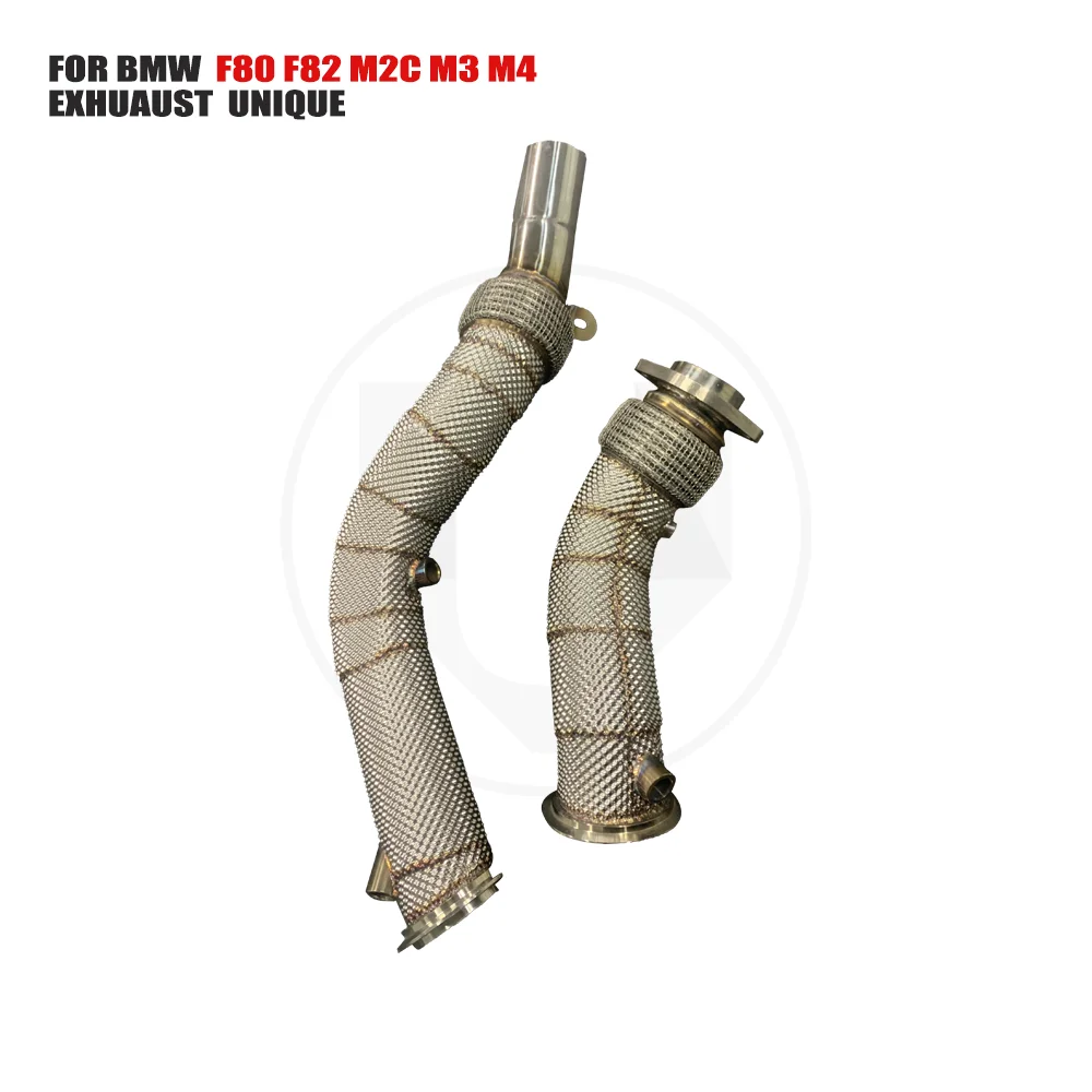 

UNIQUE Exhaust System High Flow Performance Downpipe for BMW F80 Car Accessories With Catalytic Converter