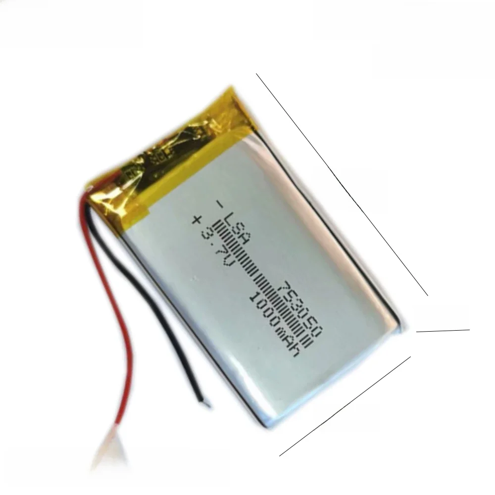 NEUE 3,7 V polymer batterie 1000mAH Li batterien Für Einatmen zerstäuber Smart Wasser tasse LED