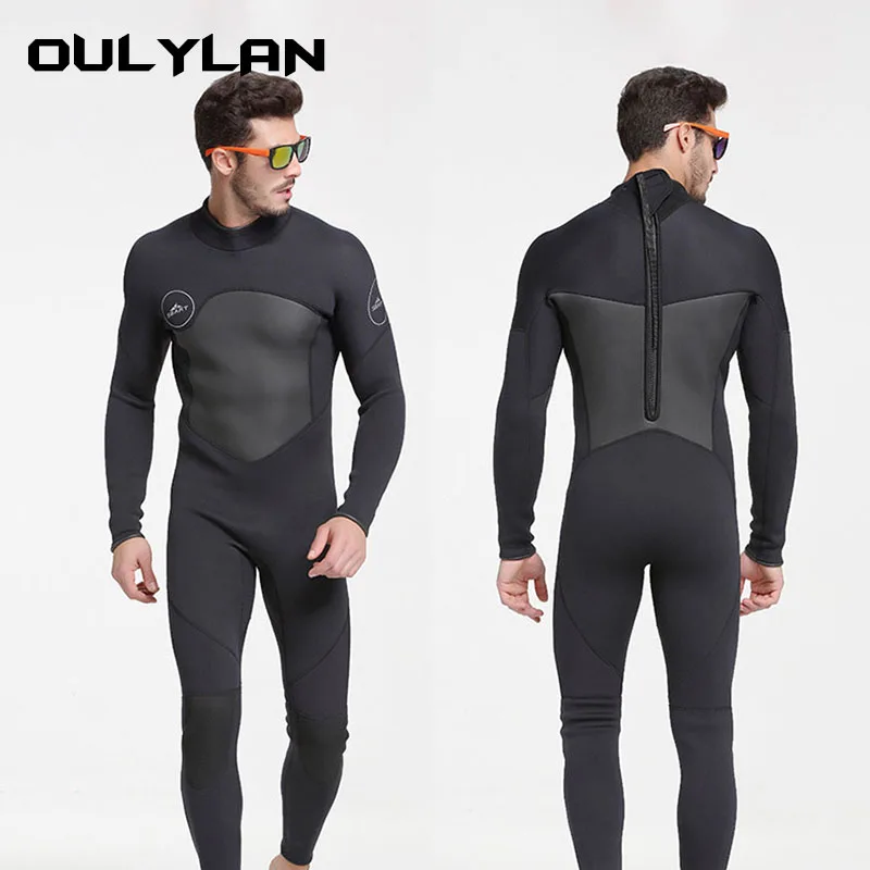 

OULYLAN Wetsuit Sports Neoprene 1.5mm for Men One Piece Diving Suit Swimming Surfing Snorkeling Kayaking Clothing Wet Suit Equip