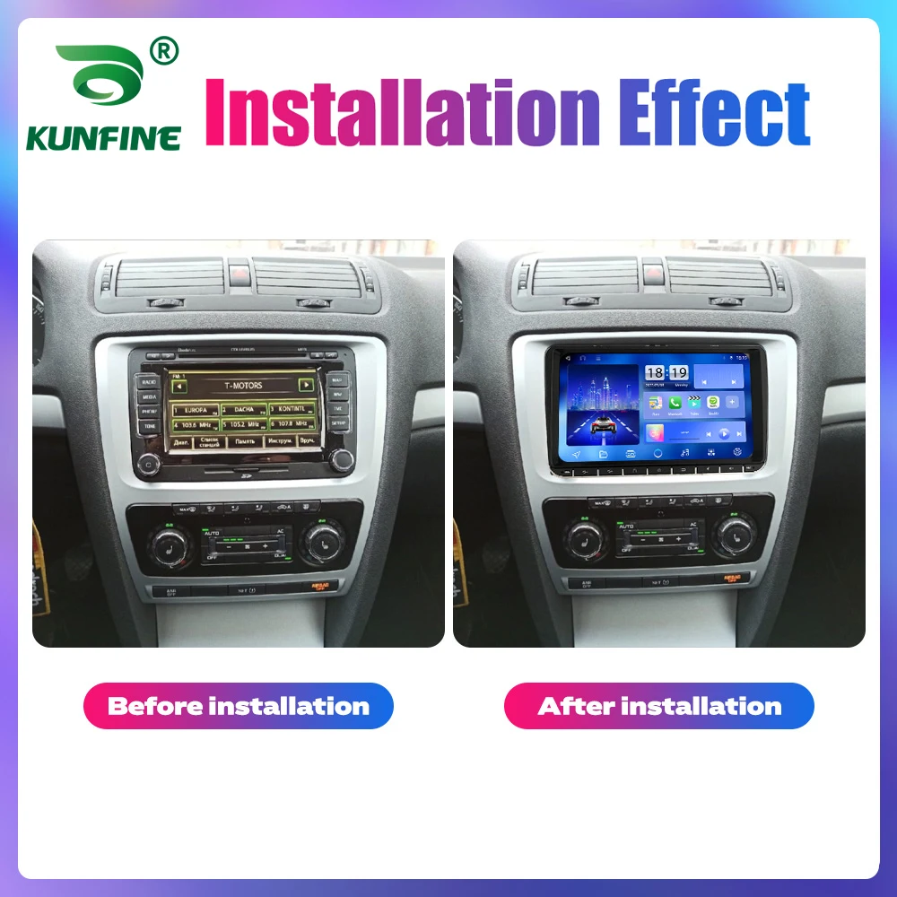 2Din 9Inch Android Octa Core Car Radio stereo For VW Polo Golf Passat Skoda octavia Screen Car Multimedia Player GPS BT Carplay