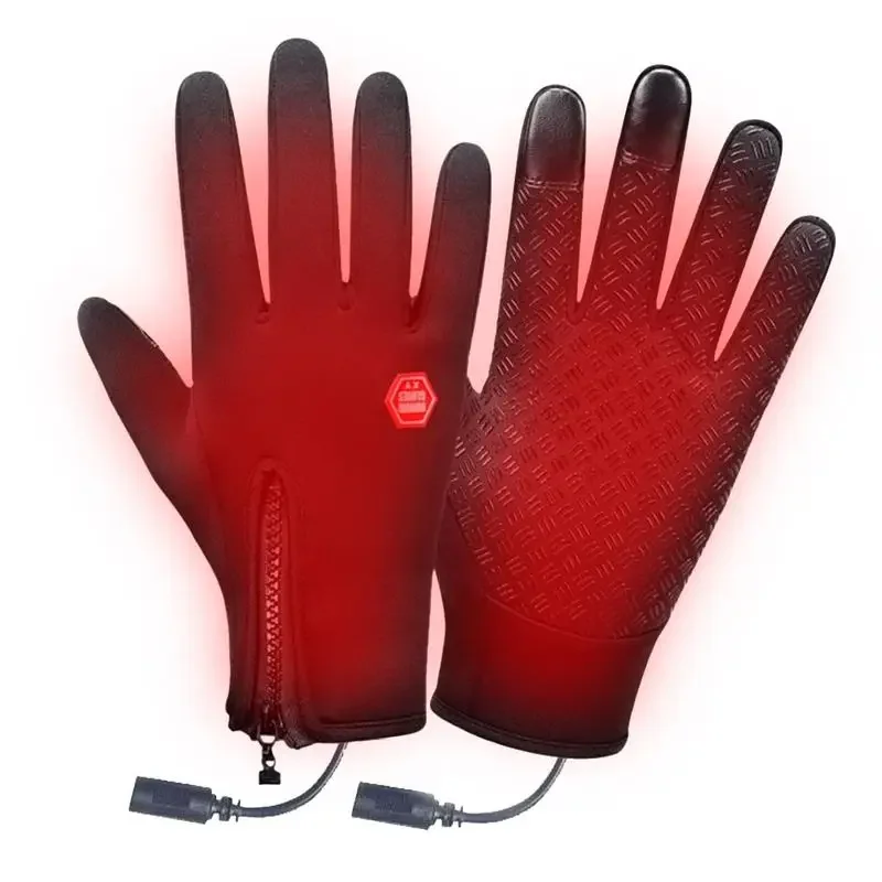 AliExpress Winter Cycling Heated Gloves USB Heating Gloves Hand Warmer Rechargeable Heated Mittens Gloves Warm