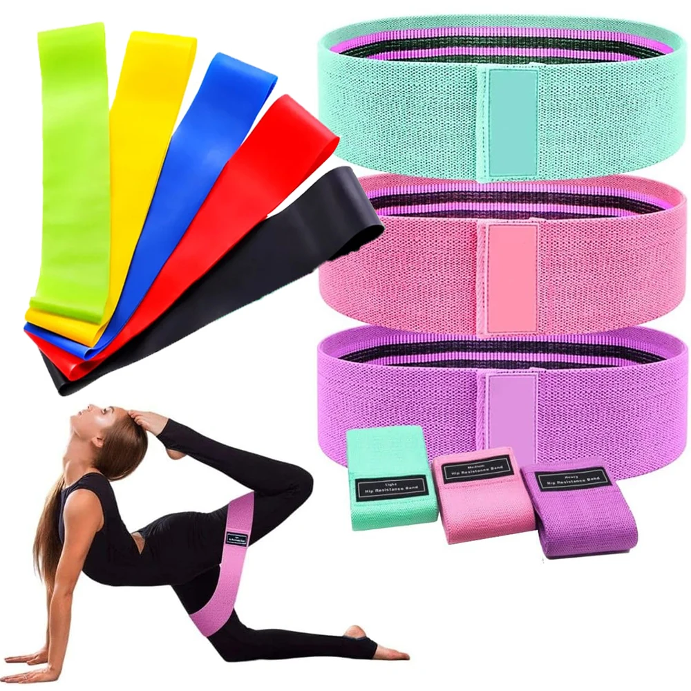 Multifunctional Compression Bands Set, Modeling Gym Exercises