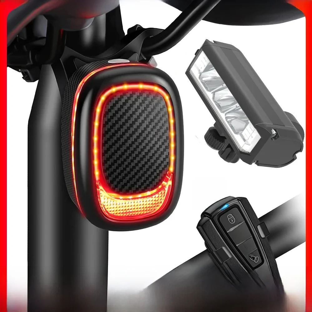 AliExpress Elecpow A6Pro Bicycle Taillight Alarm And Bike Front Light Waterproof Rechargeable Remote Control Bike Rear Light ﻿Accessory