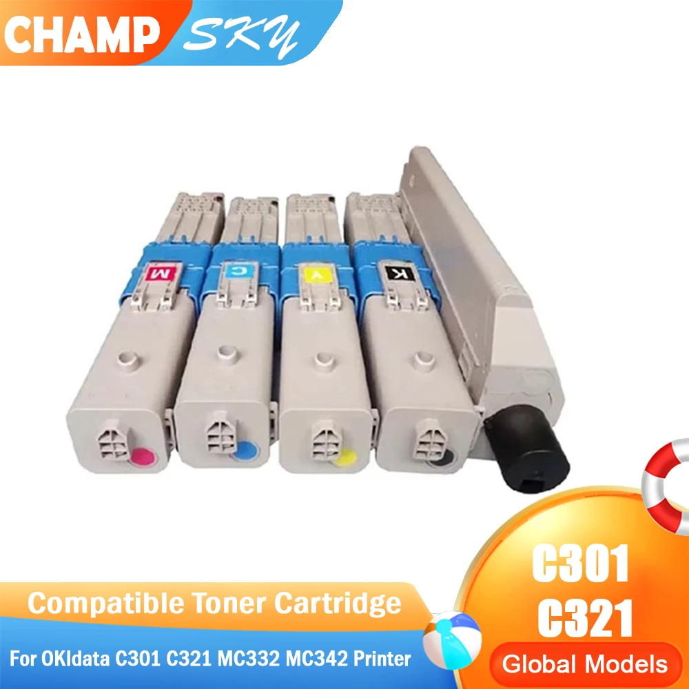 Sky quality Toner Cartridge For OKI C301 C321 , For Okidata C301 C321 MC332 MC342 , High page Yeild .
