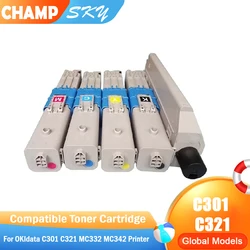 Sky quality Toner Cartridge For OKI C301 C321 , For Okidata C301 C321 MC332 MC342 , High page Yeild .