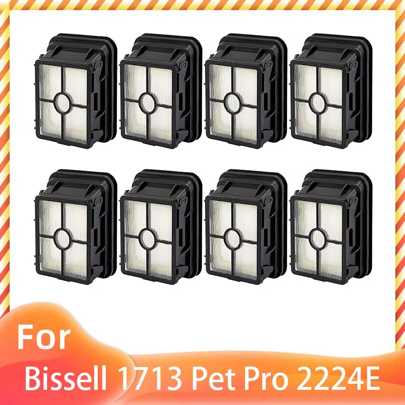 Brosse principale du rouleau de filtre Hepa. Rouleau de brosse multi-surfaces sans fil for animaux de compagnie, Compatible avec Bissell Crosswave 1713 1785 1866 1868 1934 1926 Pet Pro 2223N série 258
