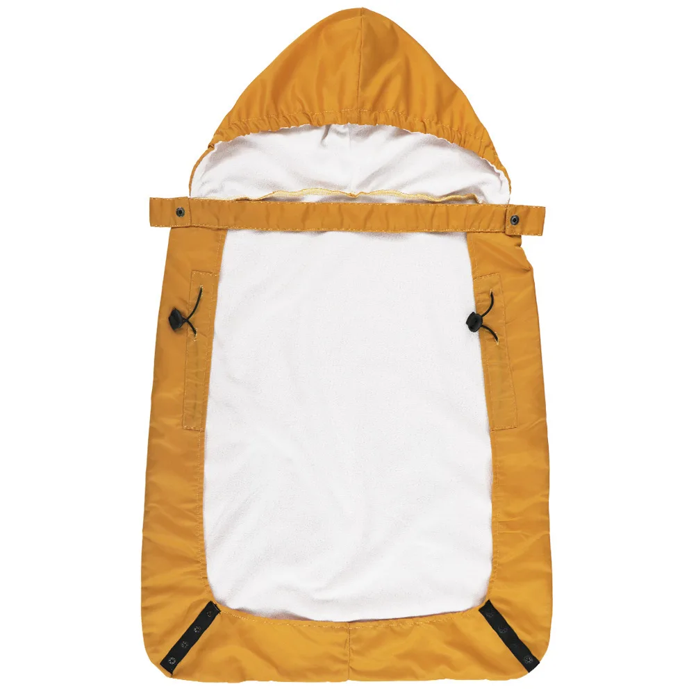 Windproof Hooded Baby Carrier Cape Cloak Sling Blanket Autumn Winter Daddy Mom Kangaroo Carry Baby Warm Thick Cape Cloak Blanket