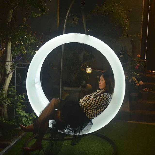 Decorative Lamp Swing Chair Battery Landscape Lighting Rgb Led Outdoor Decorative Aliexpress