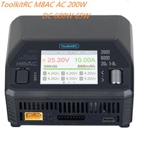 ToolkitRC M8AC AC 200W DC 600W 65W IPS 2.4 Inch LCD Screen Chargerfor 1-8S LiPo LiHV LiFe Lilon LTO 1-12S Pb 1-20S NiMH Battery