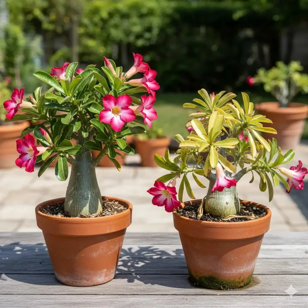Desert Rose Plant | Exotic Bonsai Succulent with Pink Flowers (Bare-root)