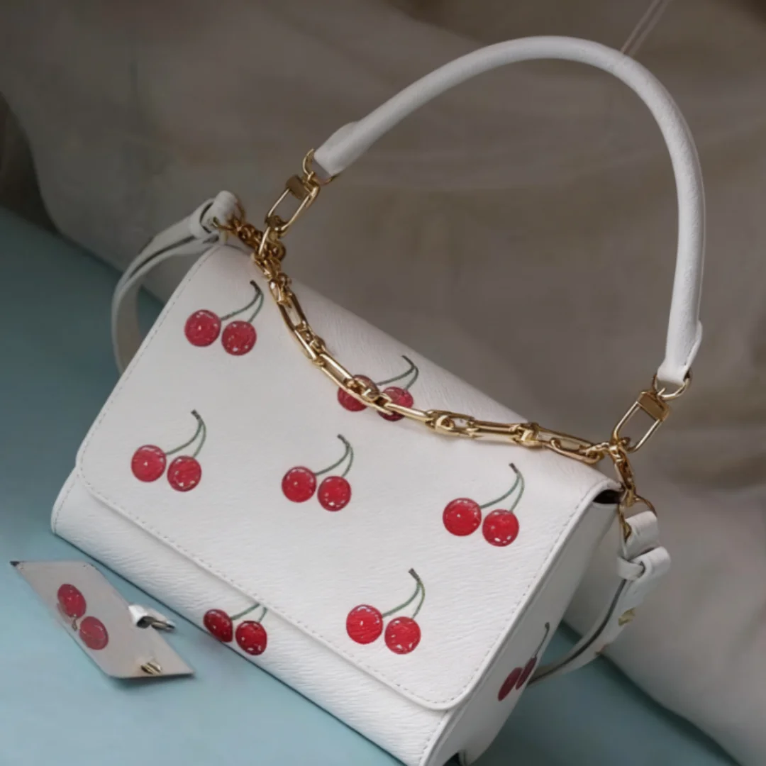 

Новая женская сумка Water Ripple Bag Cherry Series, модная элегантная женская сумка высокого качества 2025 23*16*8