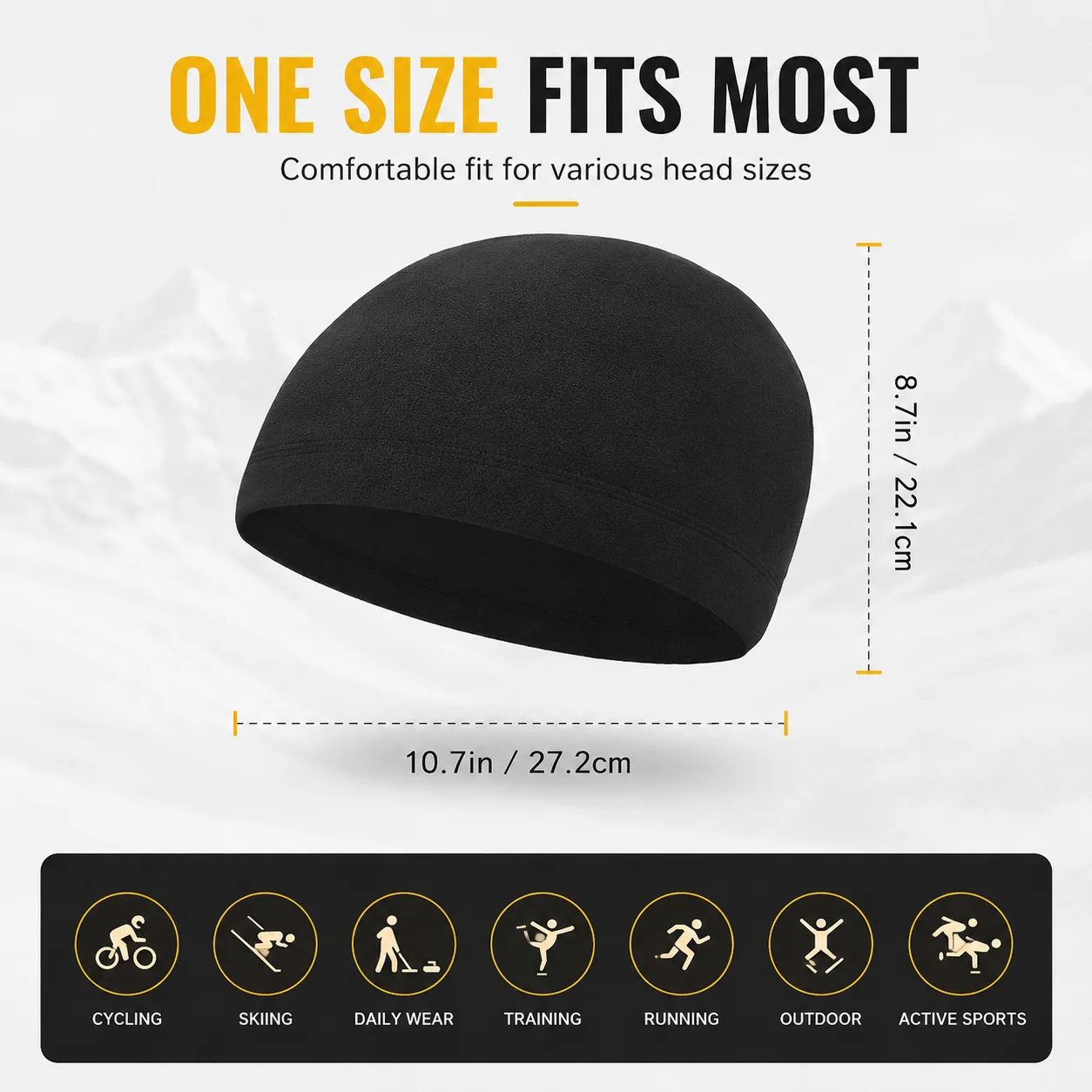 5-Piece Set of Multifunctional Outdoor Windproof Beanies – Highly Stretchable Fabric, Unisex, Comfortable for Long-Term Wear