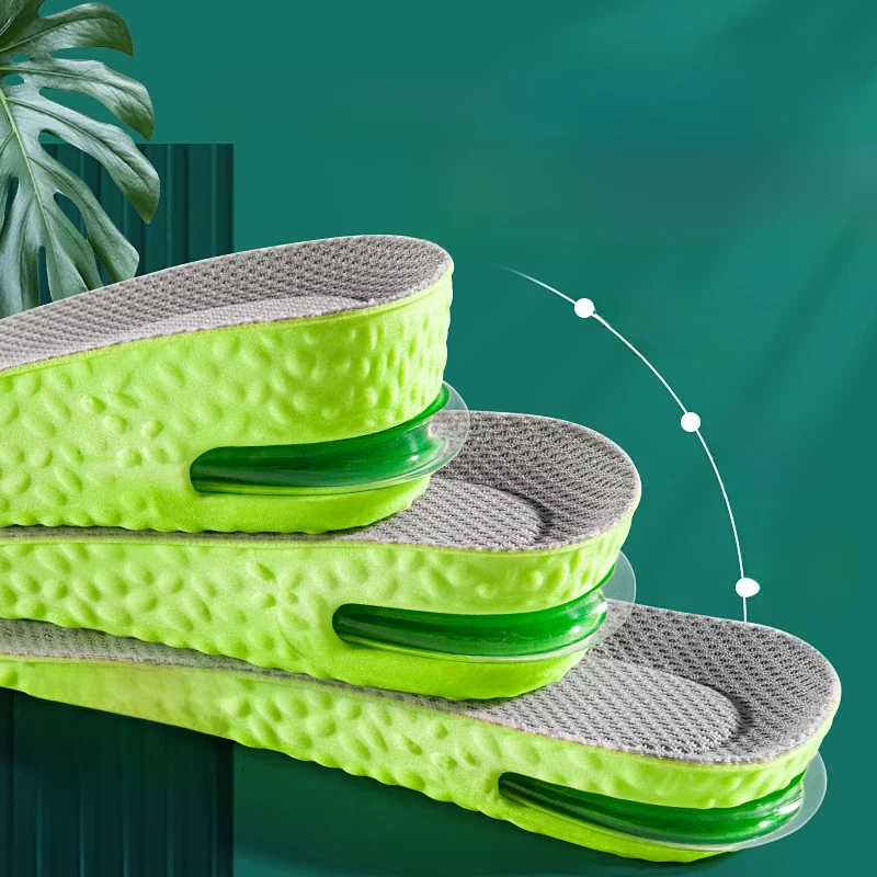 1 paire de semelles intérieures pour augmenter la hauteur des pieds, confort, fasciite plantaire, chaussures, semelles intérieures pour hommes et femmes, coussinets de chaussures de sport absorbant