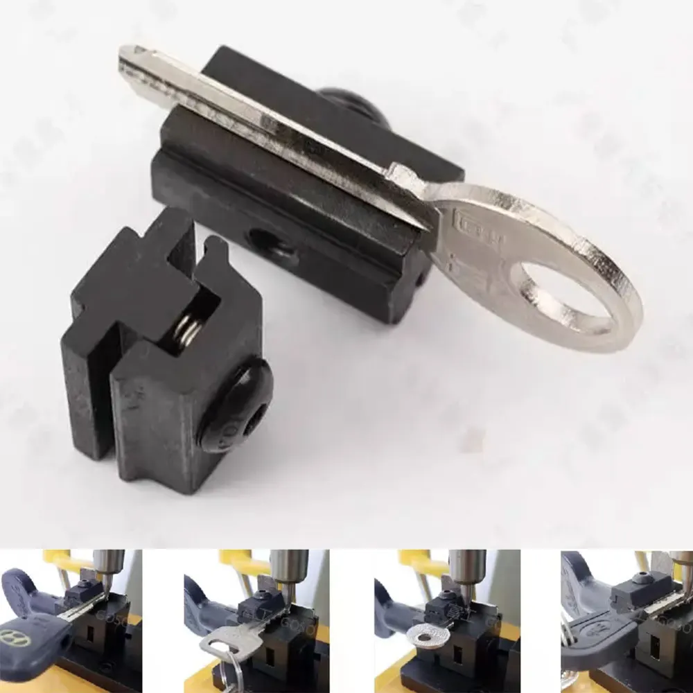 For GOSO Special Vertical Clamp Auxiliary With Tooth Opening Double-sided Tooth Fixture Locksmith Tool