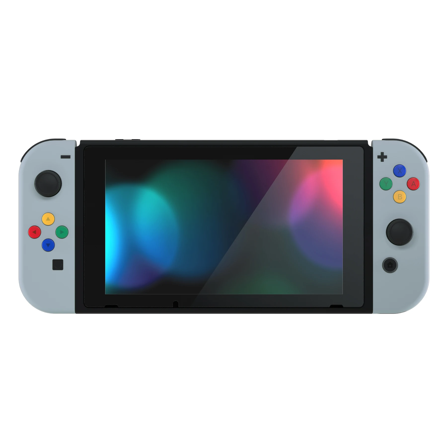 Корпус контроллера eXtremeRate New Hope grey Soft Touch с цветными кнопками и инструментами для NS Switch JoyCon и OLED