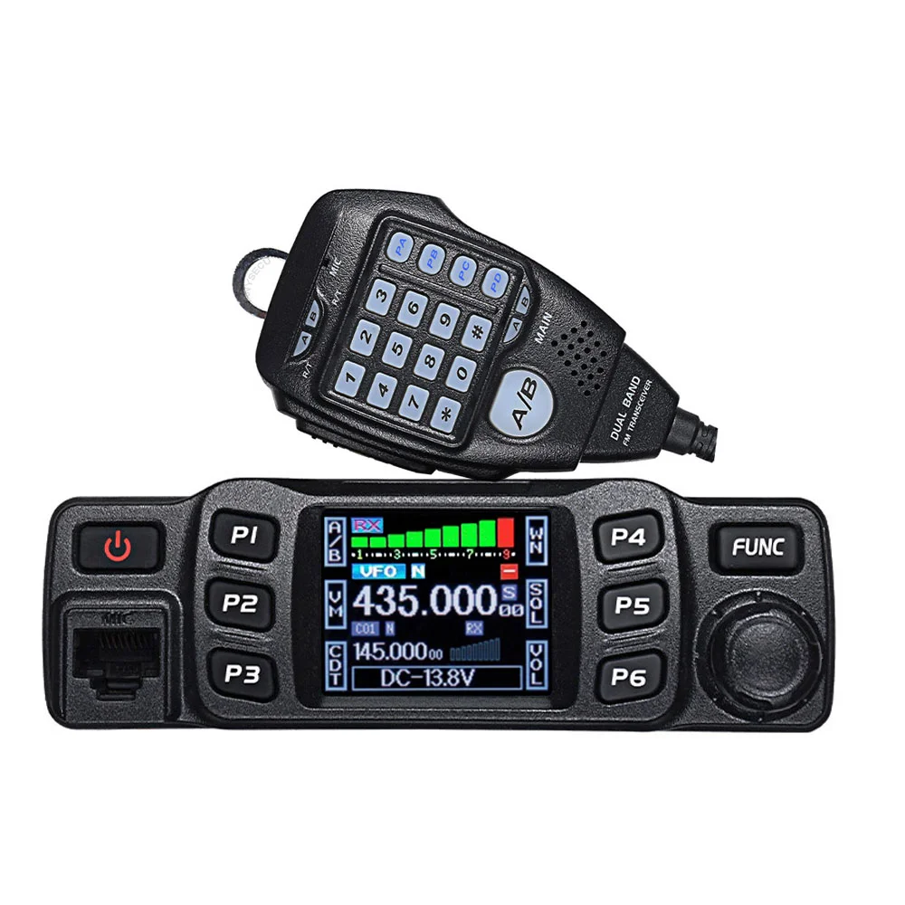 AnyTone AT-778UV 25W Mini Mobile Radio Dual Band UHF VHF 136-174MHz 400-490MHz Amateur Walkie Talkie