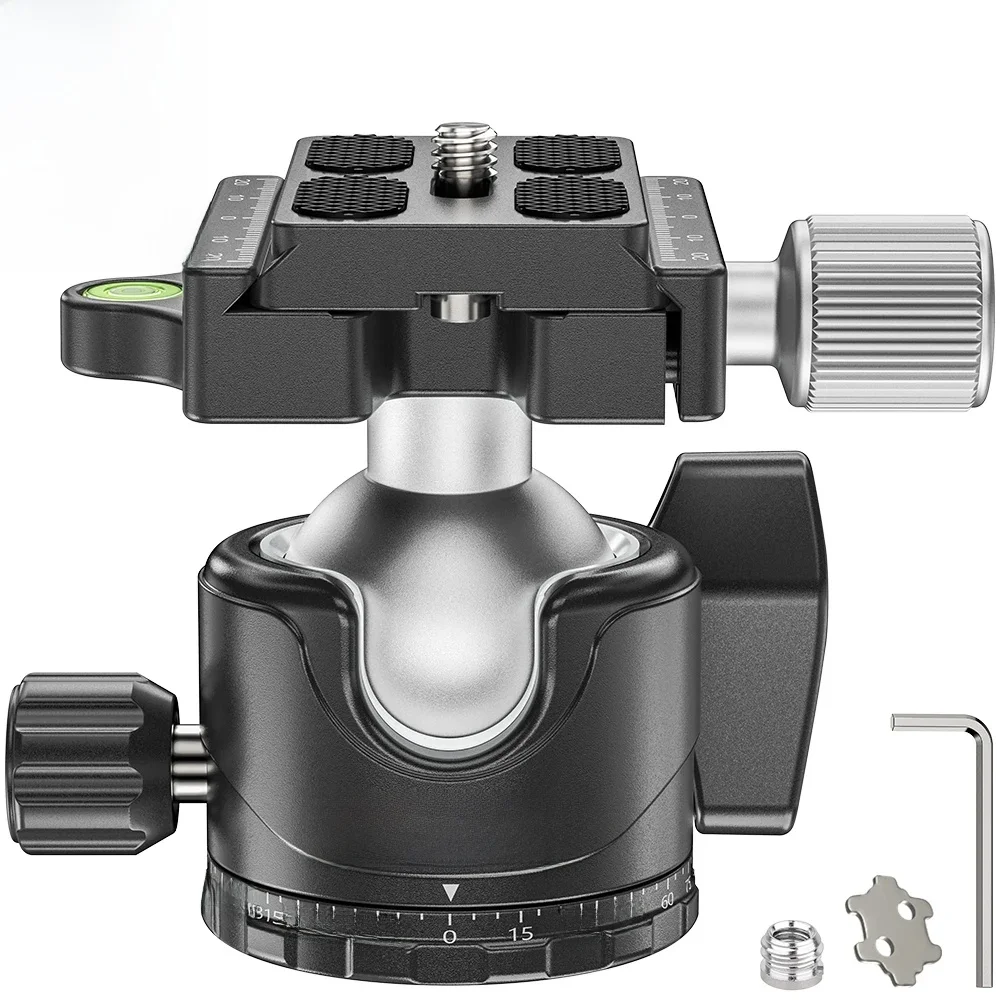 WEYLLAN EH36S Statyw z głowicą kulową Panorama Uniwersalna głowica kulowa U-Groove Niskoprofilowy uchwyt statywowy do lustrzanki cyfrowej Kamera Monopod — zdjęcie produktu 7