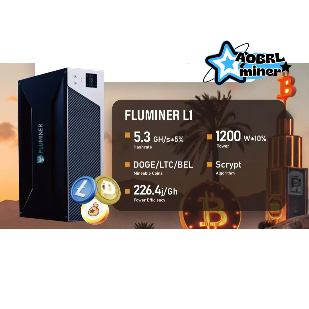 AN Fluminer L1 Pro 6Gh/s 1400W LTC/DOGE Input Penambang 110 ~ 240V